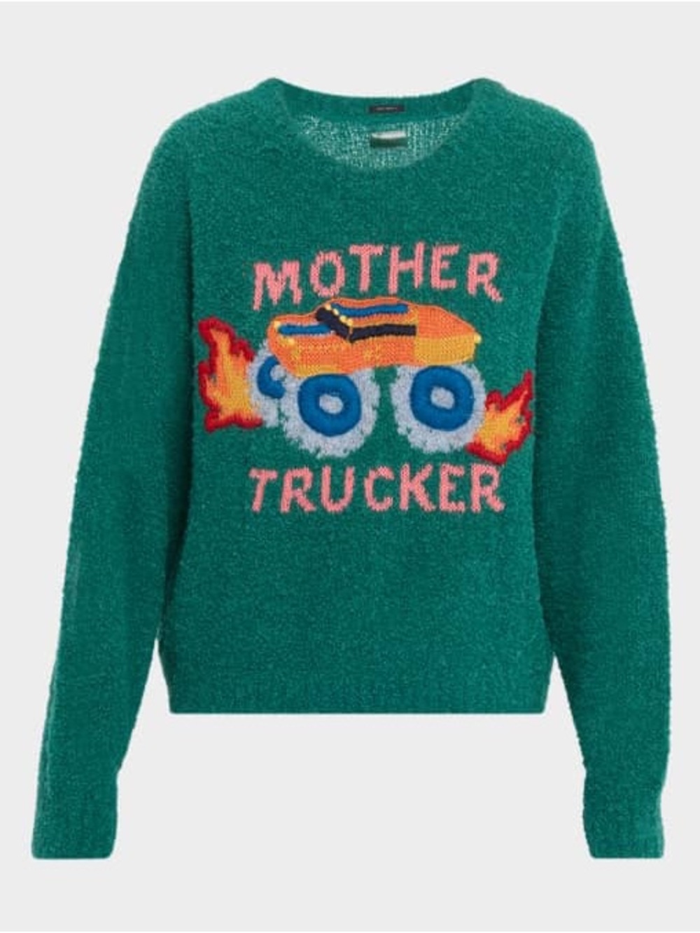 MOTHER Green 'Mother Trucker' Alpaca Sweater - Picture 3 of 6